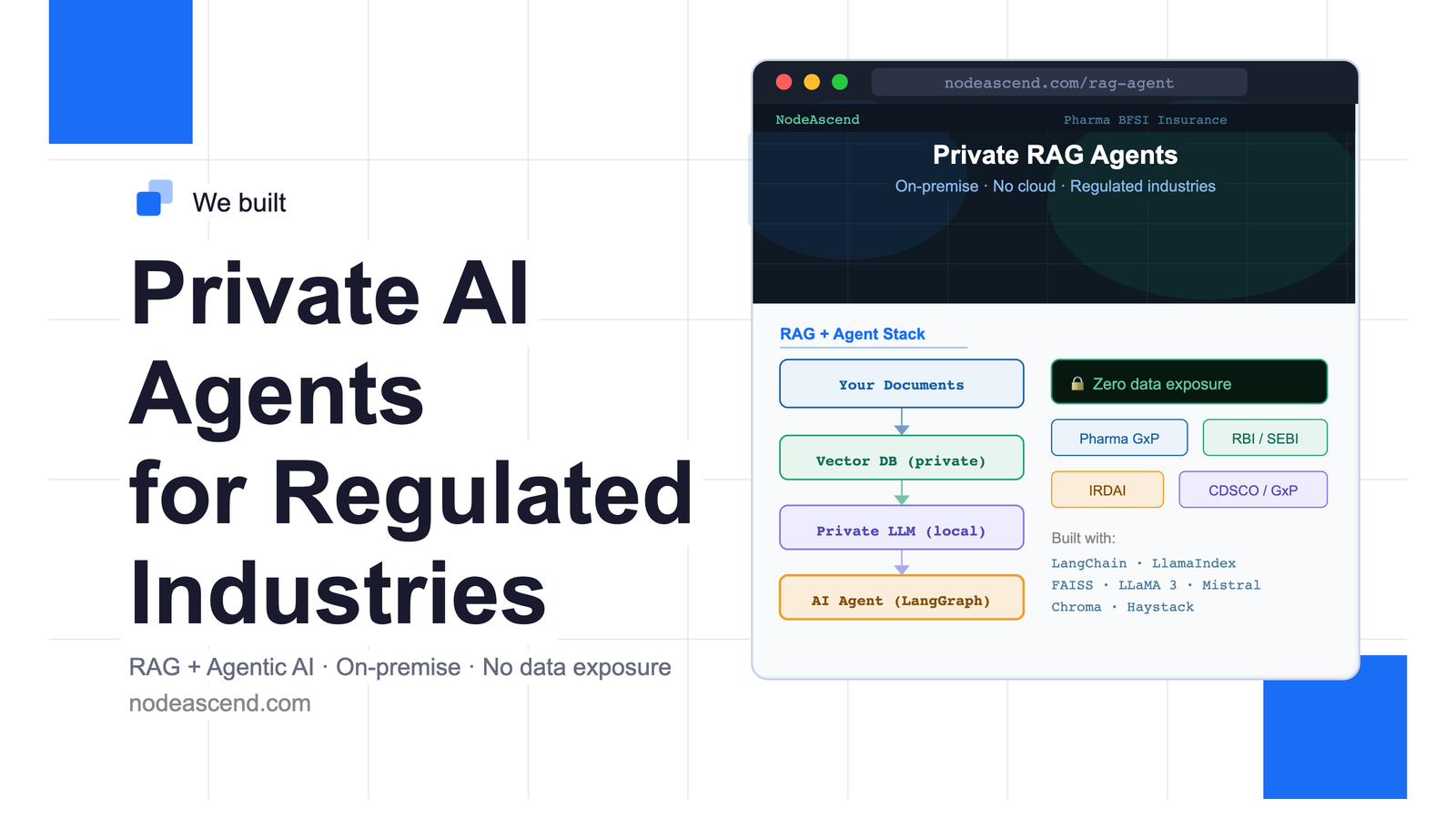 AI Agent Development Services in India: Private RAG for Regulated Teams